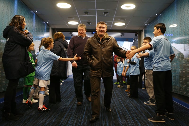 Hatton is a huge Man City fan and used the club’s song ‘Blue Moon’ as his entrance music in his boxing fights.