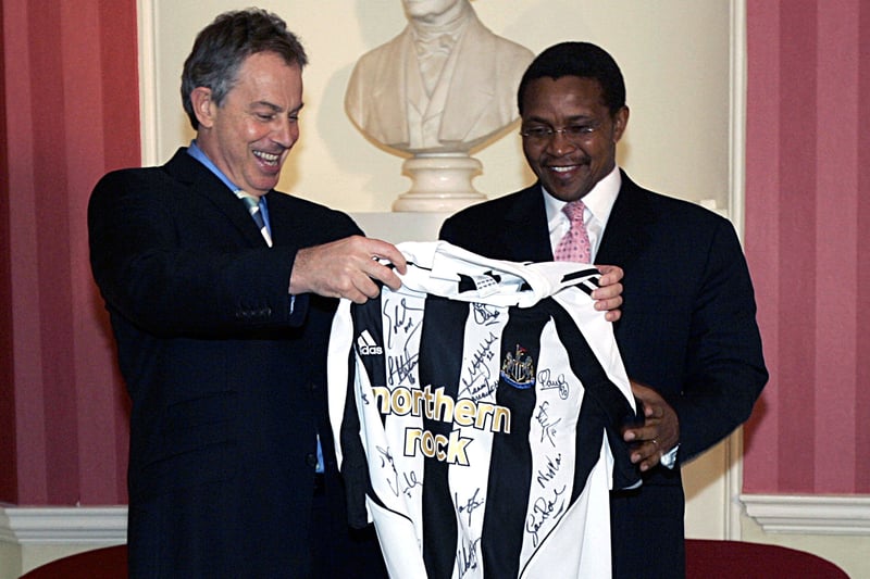 Despite being born in Edinburgh, the former Prime Minister claims to be a Newcastle fan. 