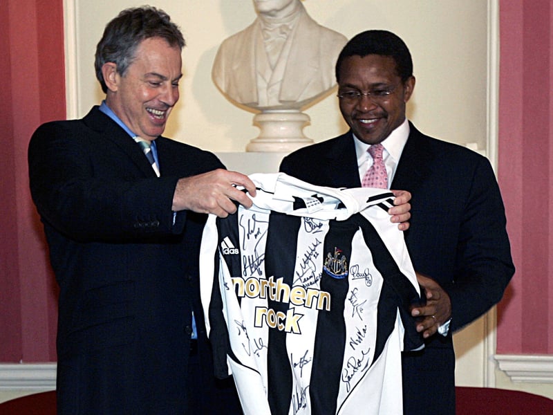 Despite being born in Edinburgh, the former Prime Minister is a Newcastle fan and has been attending matches for years.
