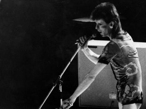 David Bowie in Leeds, 1973. 