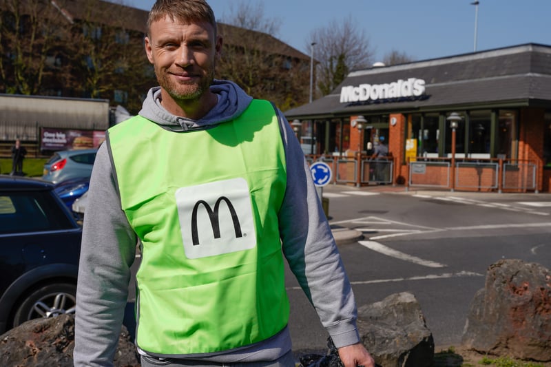 In April, Cricket star and TV presenter Freddie Flintoff was out litter-picking in Salford as part of the McDonald’s Keep It Clean campaign.
