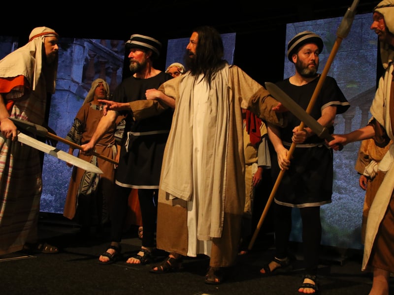 Director Rob says the performance is suitable for all ages but does not shy away from some of the more graphic moments of the religious story