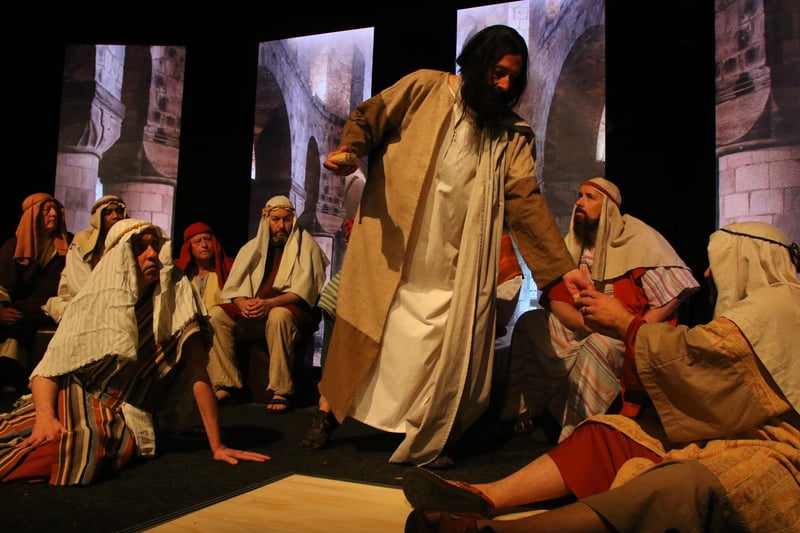 The Last Days depicts the Easter story in 11 dramatic scenes covering Jesus’ entry to Jerusalem, his arrest, betrayal and torture and his rising from the dead