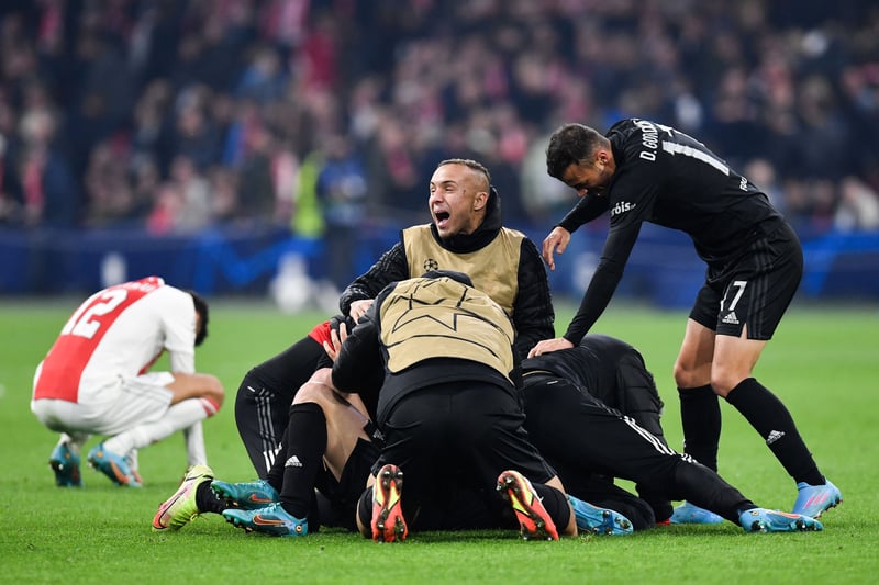 Benfica surprised Ajax when they knocked them out in the Round of 16, but were beaten in the first leg of their quarter-final tie against Liverpool 3-1.