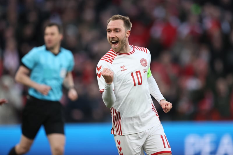 Christian Eriksen went to the Euro 2020 tournament with Denmark, but suffered a cardiac arrest on the pitch in their opening match. The midfielder was fitted with an implantable cardioverter-debfibrillator device in June and was absent from football until joining Brentford in January.  He also made his international return in March - scoring twice in two games for Denmark.