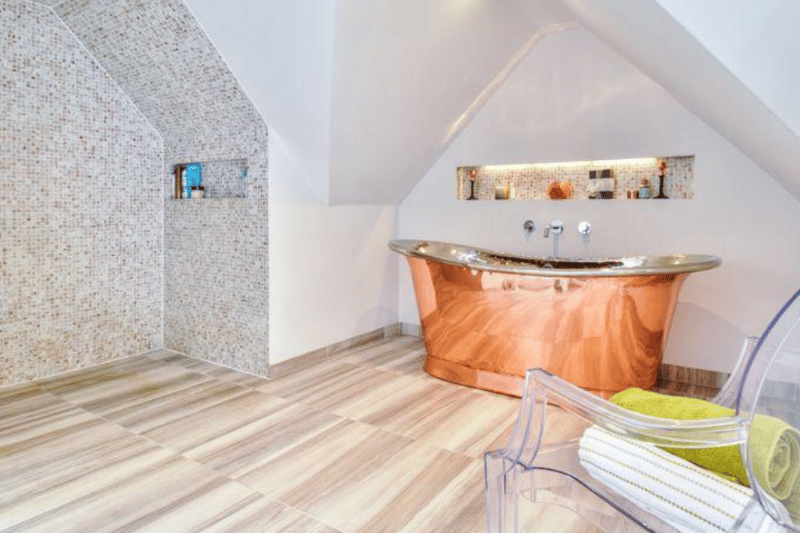 Lose yourself in the distinctive tub in one of the en-suite bathrooms