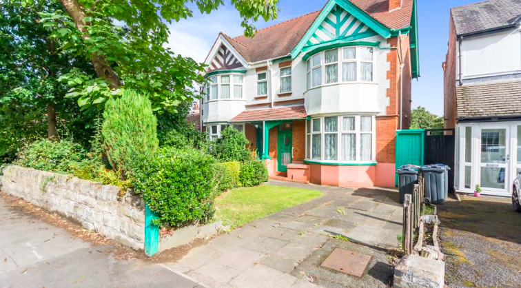 Another stunning family home for sale in Kings Heath is this four-bedroom home in Springfield Road. The property has four double bedrooms, three receptions and a wonderful garden