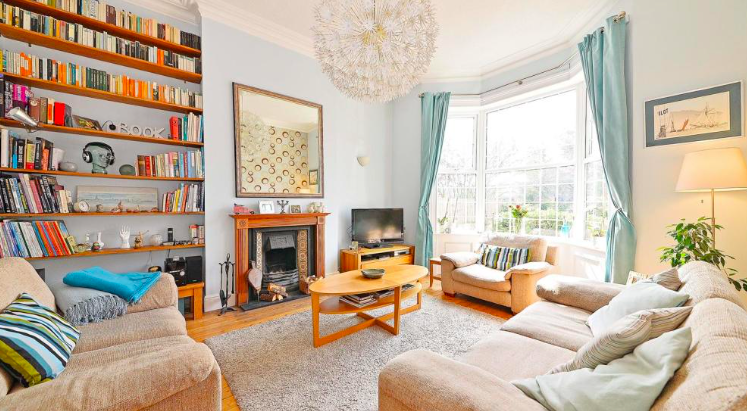 This incredible five bedroom house is currently on the market for £680,000. The home is full of character, and has a cellar, two reception rooms, and a beautiful garden.