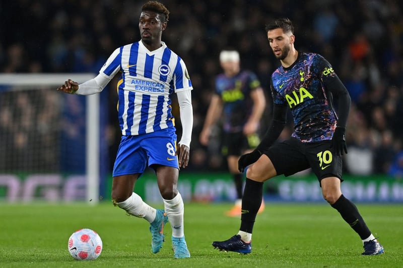 Aston Villa’s hopes of signing Brighton and Hove Albion’s Yves Bissouma are ‘more achievable’ than bringing in Leeds United’s Kalvin Phillips. (Pete O’Rourke)
