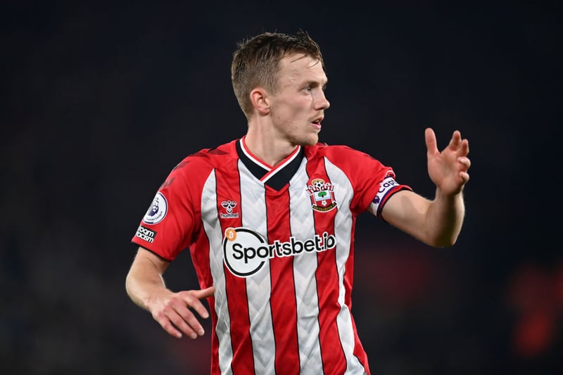 Saints captain James Ward-Prowse is rated at £28.8m and that makes the England midfielder his side’s most valuable player.
