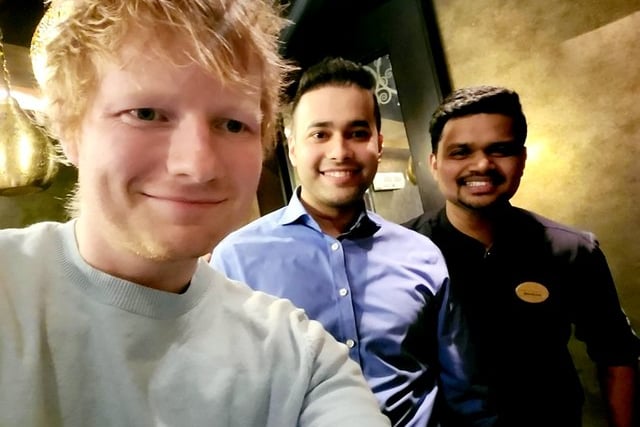Ed Sheeran visited Asha’s curry house in April this year
