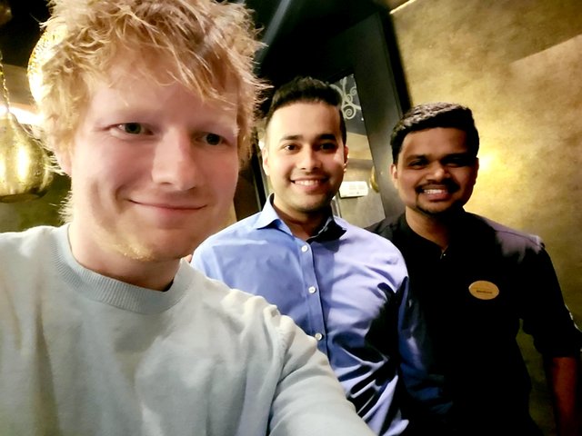 Ed Sheeran visited Asha’s curry house in April this year