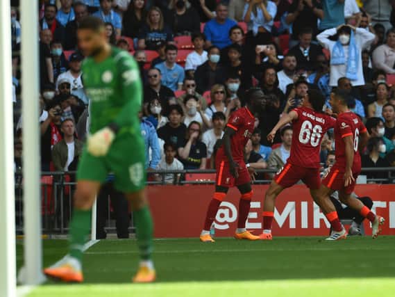 Manchester City were beaten 3-2 by Liverpool in the FA Cup semi-finals. Credit: Getty.
