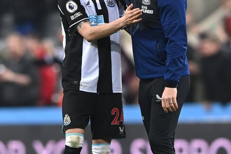Howe congratulates his Paraguayan star after he scored his first goal in over a year as well as ensuring his club came out on top against Crystal Palace. However has enjoyed six wins in a row - the first time Newcastle have achieved this in top flight football since 2004.