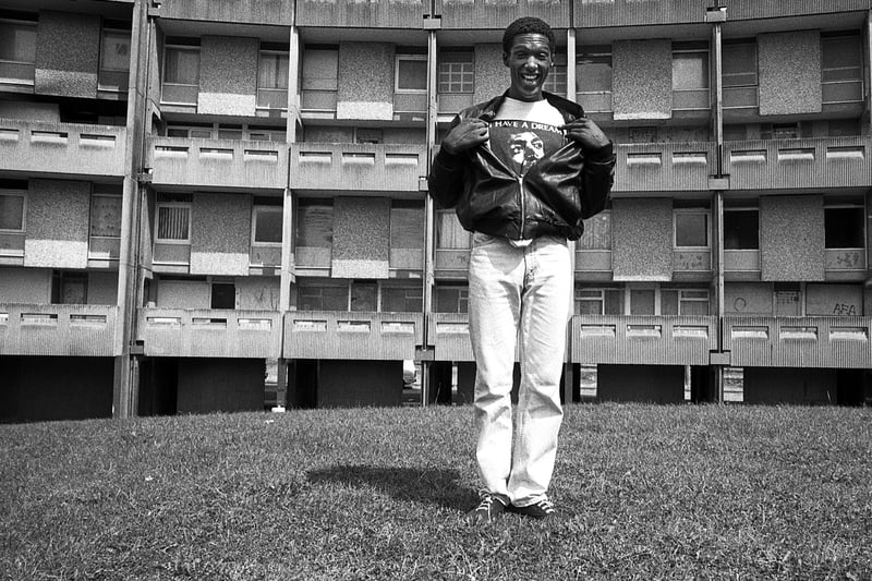 Manchester poet, broadcaster and writer Lemn Sissay living in Hulme, photographed by Richard Davis
