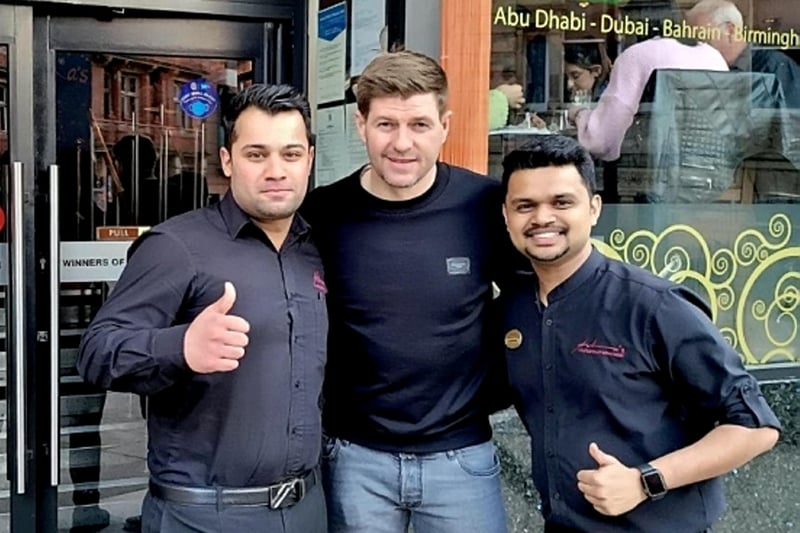 Staff at Asha’s were excited to welcome Aston Villa manager Steven Gerrard to their restaurant in April