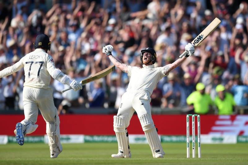 This has to be his greatest ever moment, surely? Stokes not only saved the Test match but saved an all round Ashes defeat.  England looked doomed and needed another 73 runs when Jack Leach came in as the last man but the pair of them put on a stand which saw Leach score one run (not out) and Stokes go on to make 135*.  The word “yesssss!” was all the commentator could say after such an innings and everyone who saw that final day knew they had witnessed one of the best ever innings in the sport. An iconic, golden moment.