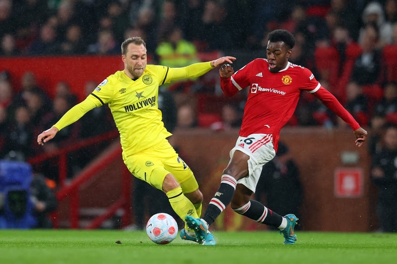 His excellent cross set up Fernandes after nine minutes, and the youngster regularly floated inside off the right wing and linked up well with United’s attackers.
