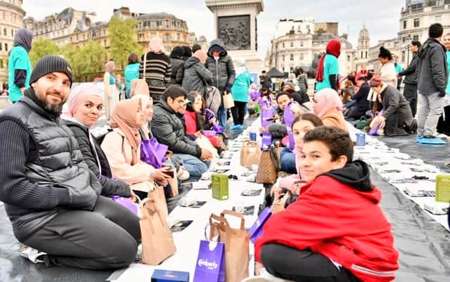 On the last Friday of Ramadan, thousands of Londoners came to Trafalgar Square for an open iftar hosted by the Ramadan Tent Project