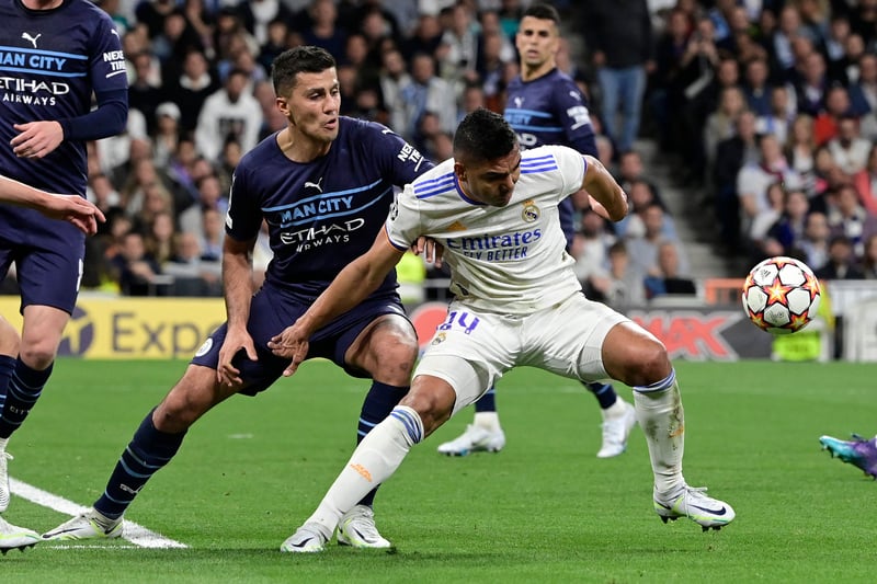 Executed an important role in front of City’s back four, and the former Atletico Madrid man shielded them from Real’s creative midfield for most of the night. But, like his team-mates, Rodri was overrun in the 10 minutes that saw the game swing away from City