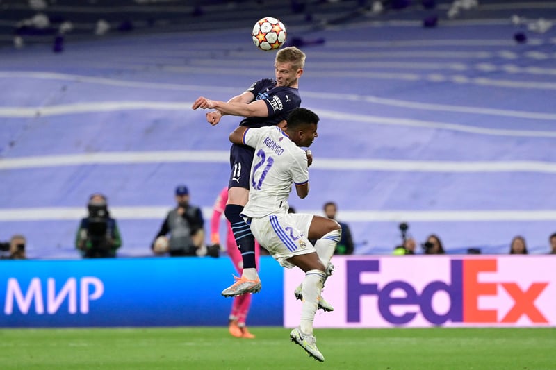 Found it difficult to get into the game and keep up with the speed of proceedings. The left-back was booked for a foul on Rodrygo in extra time.