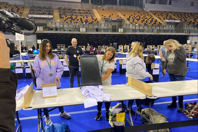 The count has started in Glasgow. Pic: Glasgow City Council