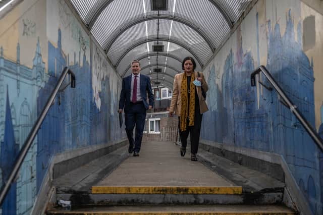  Labour leader Keir Starmer and Rokhsana Fiaz, mayor of Newham. Credit: Dan Kitwood/Getty Images