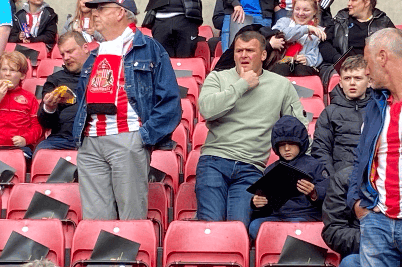 Sunderland fans prepare for the SkyBet League One play-off semi-final against Sheffield Wednesday