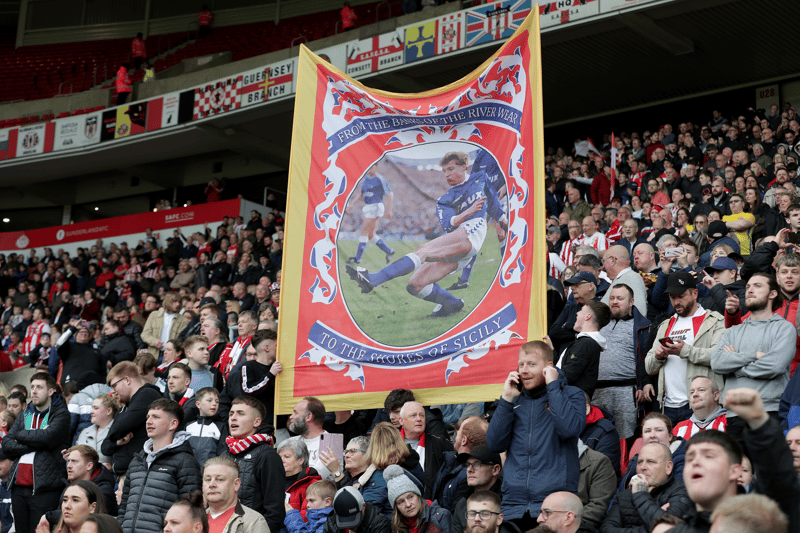 Sunderland supporters prepare for the play-off semi-final first leg against Sheffield Wednesday