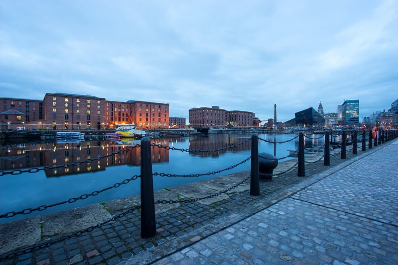 A view from the walkway next to the Albert dock. 