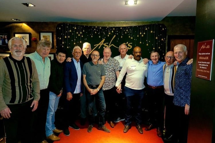 Aston Villa’s 1982 European Cup winning team dined at Asha’s this month (May)