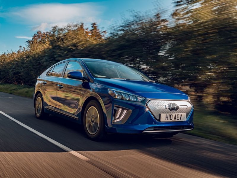 Not to be confused with the more recent Ioniq 5, the original Ioniq was unusual in that you could buy it as a full hybrid, plug-in hybrid or pure EV. A sensible and well equipped family hatchback with a decent range, it’s now a fairly affordable and practical choice for those looking to make the EV switch. Early cars with the smaller 28kWh battery had a claimed range of 174 miles, while a 2019 facelift added more equipment and a 38kWh battery good for a claimed 193 miles.