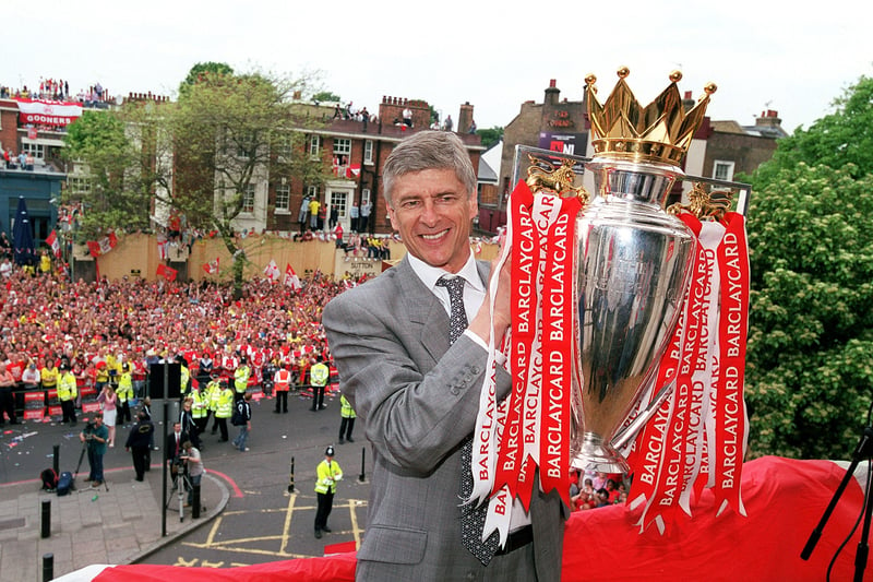 The Frenchmen led Arsenal to three Premier League titles during his 21-season reign in charge  of the club.