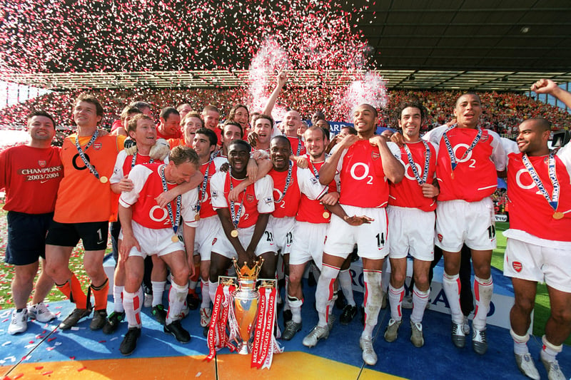 The Gunners lifted the title in 2004 after going the whole season without a loss - the second team in England to have ever done this.
