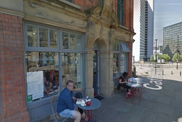 This quaint tea room located opposite Manchester Cathedral doubles as Jennifer Saunders' cafe in Netflix's The Stranger