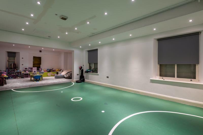 Football fans will love this indoor pitch for children. 