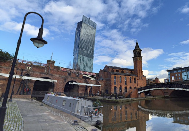 Peaky Blinders is set in the Small Heath area of Birmingham. However, some filming for the show took place along the atmospheric waterways of Castlefield in Manchester.