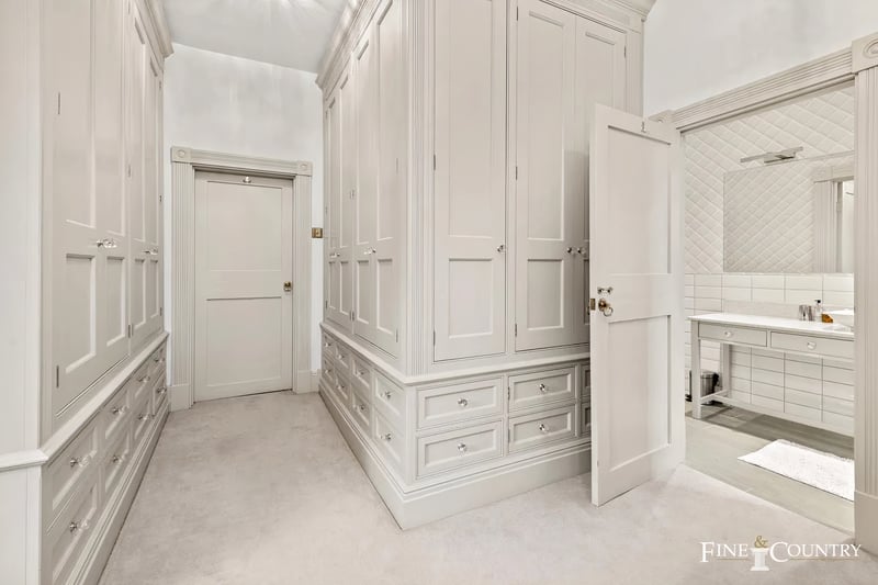 Whoever is lucky enough to have the master bedroom, will also get their own dressing room.