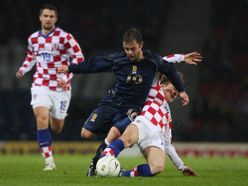 Maloney came on for Brown after 76 minutes and would win 47 caps during his career. He worked as part of Roberto Martinez’s Belgium coaching staff before a disastrous first step into management with Hibs lasted just four months