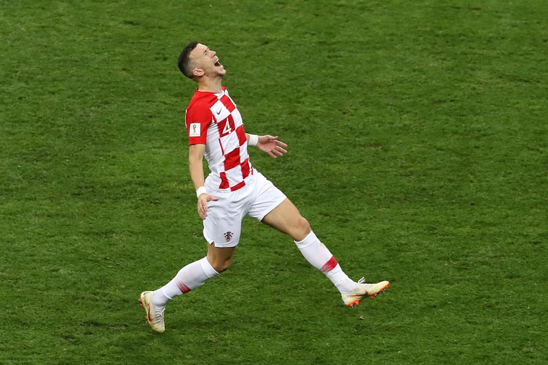 Ivan Perisic of Croatia reacts during the 2018  World Cup