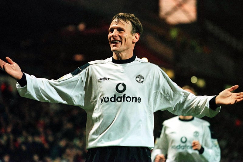 A man who scored one of the most famous goals in United history, Sheringham made up a quarter of United’s formidable attacking options in the 1998/99 treble season. In total, the forward scored 46 goals and was voted PFA and FWA Player of the Year in the 2000/01 campaign.