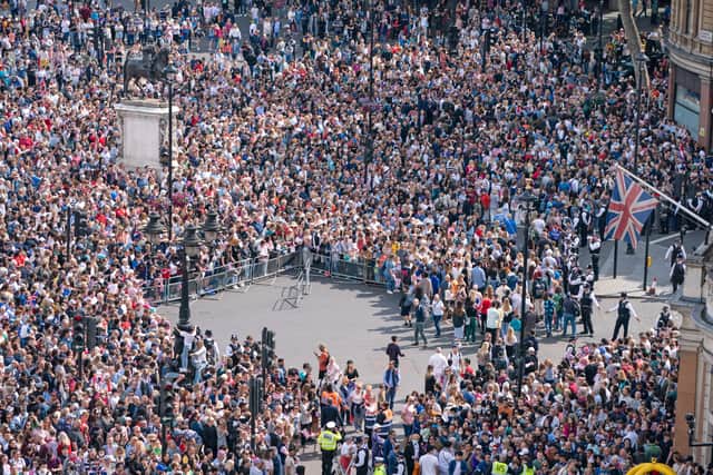 Thousands of people have packed into London to witness the opening event of the Queen’s Platinum Jubilee celebration 