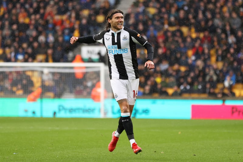 Number of ratings: 2. 

The midfielder didn’t feature enough times to warrant a ranking. But his solid performance in the League Cup against Burnley and his goal off the bench against Wolves mean his average rating is technically the highest of any Newcastle player this season at 7.5. Unfortunately the sample size is far too small to be counted. Player rankings for those who have earned 10 or more ratings starts on the next page. 