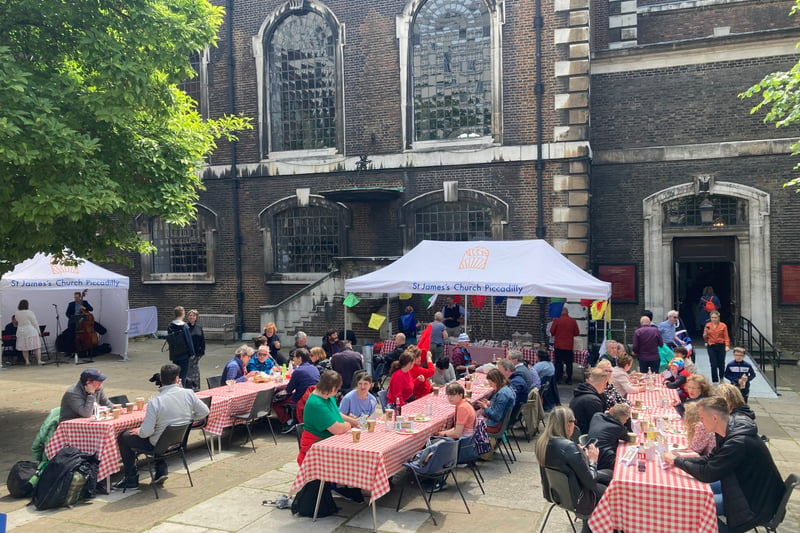 Parishioners at St James’s Church Piccadilly enjoyed the celebrations.