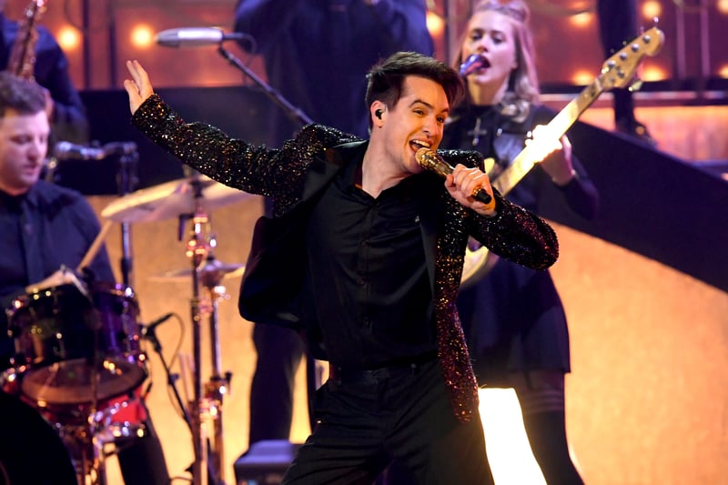 Panic! At The Disco’s sound has changed dramatically since their early emo days and now only one original member, Brendan Urie, remains in the band. They will be taking the stage on Friday 10 March as part of their Viva Las Vengeance tour. Tickets are still available, starting at £60.50. 
(Photo by Kevin Winter/Getty Images for dcp)