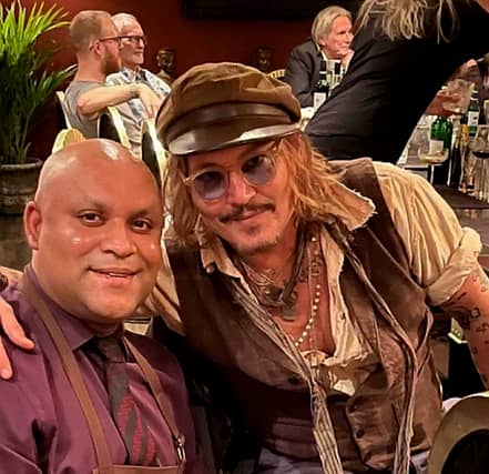 Johnny Depp at Varanasi