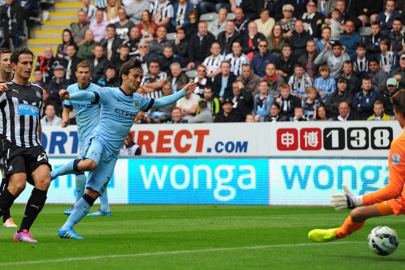 Manchester City inflicted an opening day defeat on Newcastle for the second consecutive season as David Silva and Sergio Aguero netted in a 2-0 win at St James Park.  The likes of Remy Cabella and Emmanuel Riviere debuted for the Magpies.
