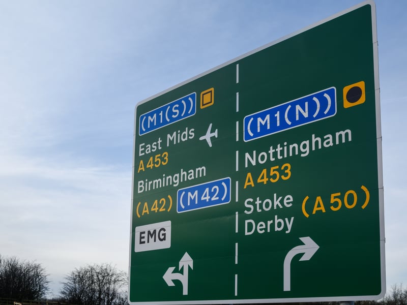 East Midlands International Airport - 12 minutes and 30 seconds.