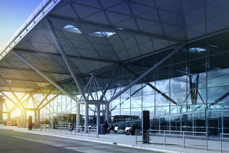 London’s Stansted Airport came eighth - 84% of flights were on time. 