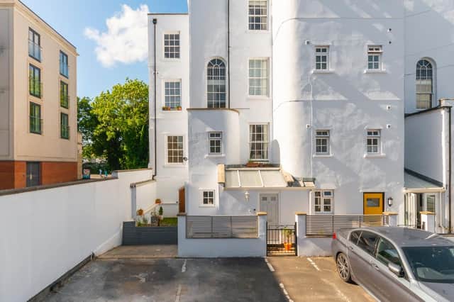 The flat is hidden away behind Coronation Road, away from the hustle and bustle but in the heart of Southville